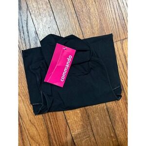 NWT Commando Black Mock Neck Sleeveless Bodysuit Size OS